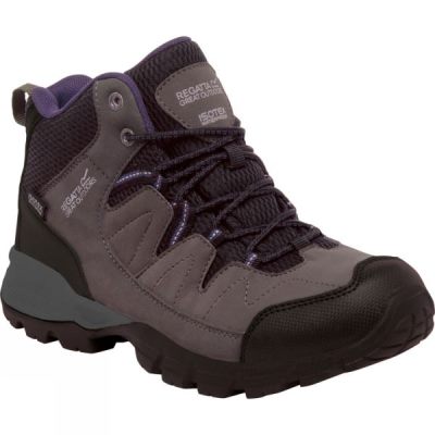 Botas Regatta Holcombe Mid Mujer - Gris Oscuro / Marrones - Chile ZIH569803